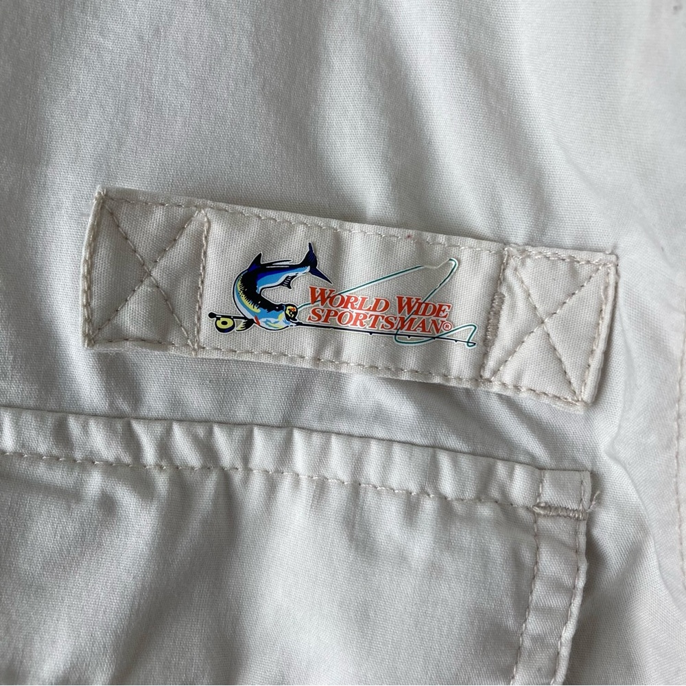 World Wide Sportsman‎ Fishing Button Up Ventilated Shirt Men’s L - Picture 3 of 6